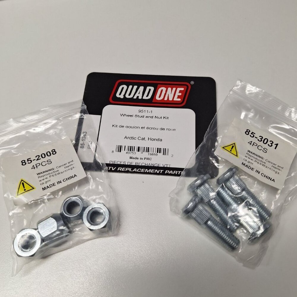 Quad One 9511-1 Wheel Stud Nut Kit Honda‎ Arctic Cat UTV ATV Replacement Parts